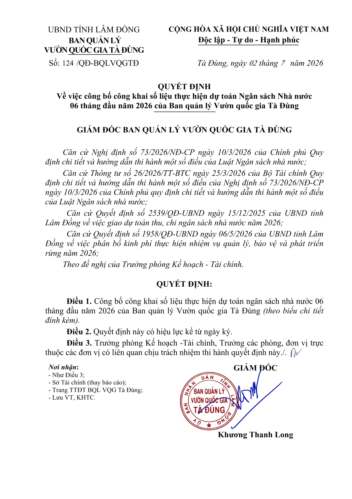 QĐ CONG KHAI TINH HINH SU DUNG NSNN 6 THANG DAU NAM 2026.signed 001