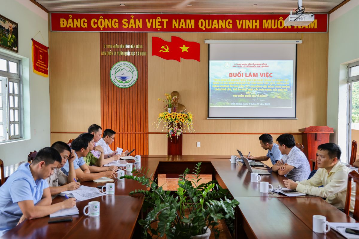 Vườn Quốc gia Tà Đùng triển khai Dự án “Điều tra cập nhật danh lục động vật rừng và xác định phân bố các loài nguy cấp, quý, hiếm; Xây dựng phương án bảo tồn các loài động vật rừng theo nhóm loài"