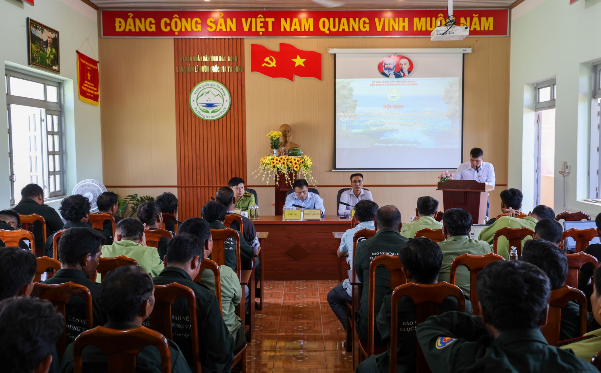 Hội nghị tổng kết 5 năm thực hiện Phương án khoán bảo vệ rừng giai đoạn 2021 – 2025 và định hướng xây dựng Phương án khoán bảo vệ rừng giai đoạn 2026 – 2030 Vườn quốc gia Tà Đùng