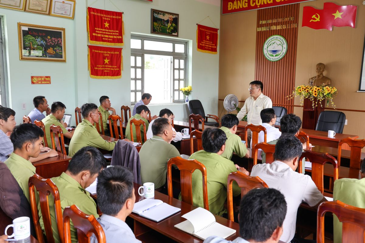 Chủ động đào tạo nội bộ trong công tác quản lý bảo vệ rừng tại Vườn quốc gia Tà Đùng